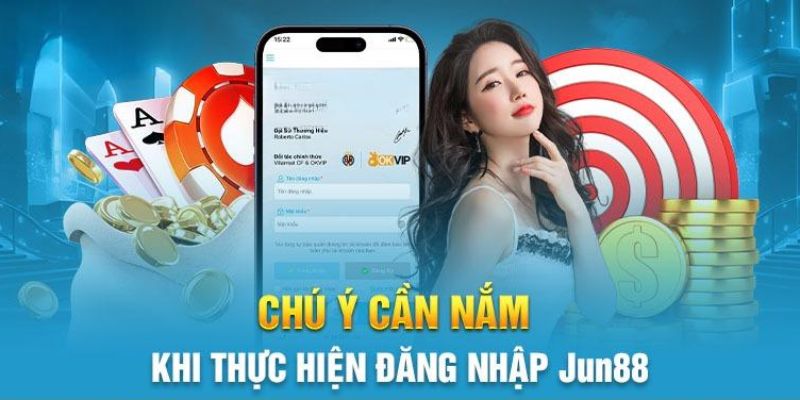 Những điều nên chú trước khi đăng nhập tại Jun88