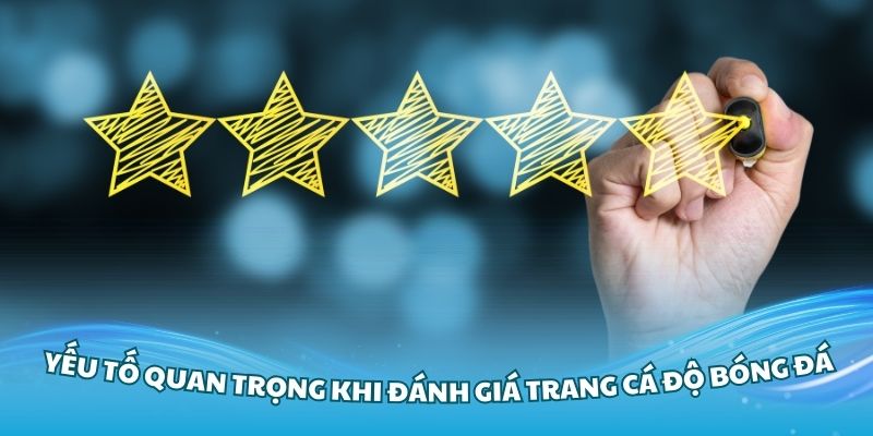 Những yếu tố quan trọng khi đánh giá một trang cá độ bóng đá uy tín